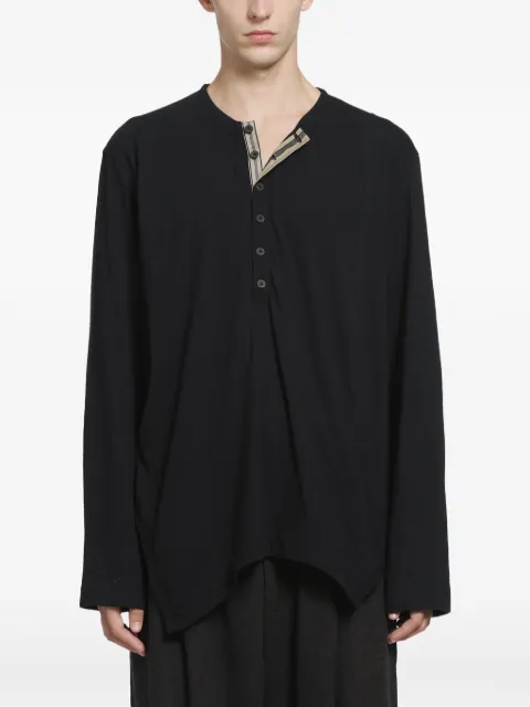 Ziggy Chen asymmetric henley top
