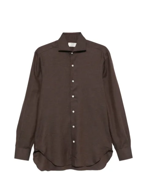 Barba spread-collar shirt