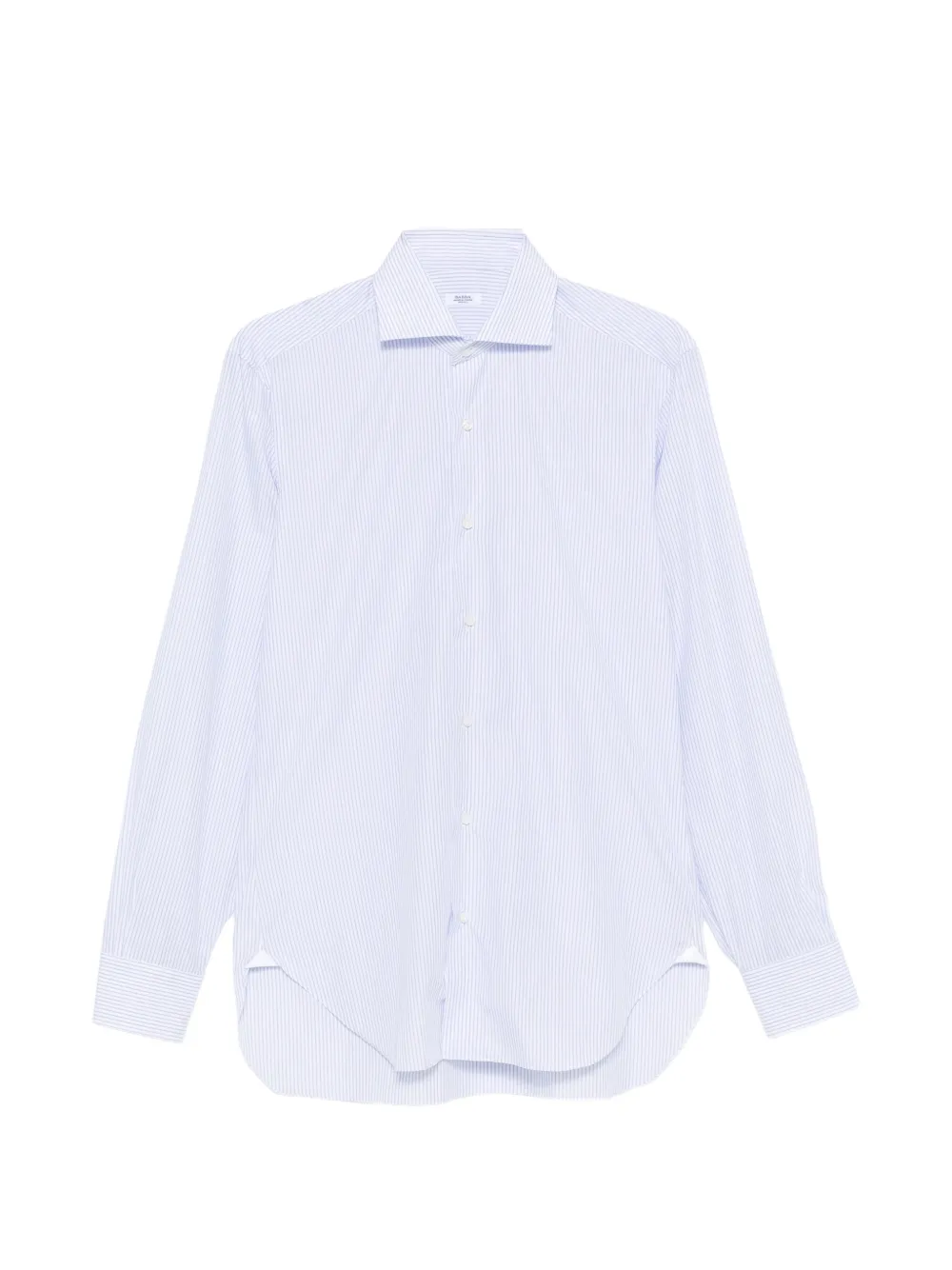 Barba vertical-stripe long-sleeve shirt Wit