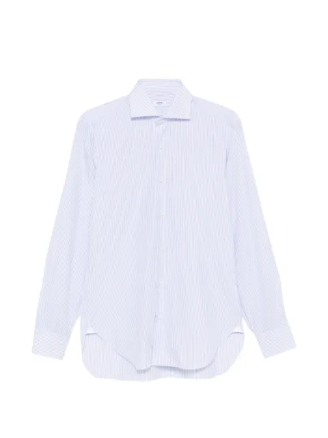 Barba vertical-stripe long-sleeve shirt