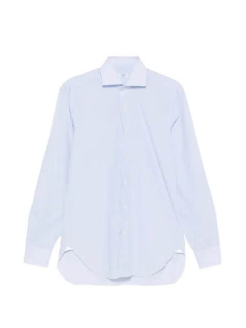 Barba striped spread-collar shirt