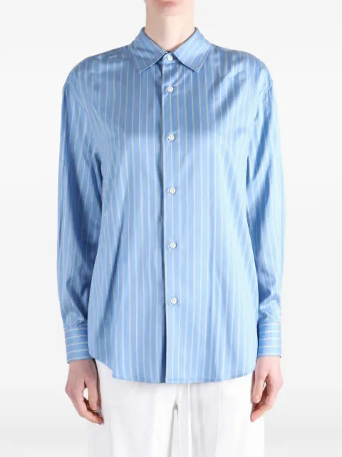 Auralee vertical-stripe shirt