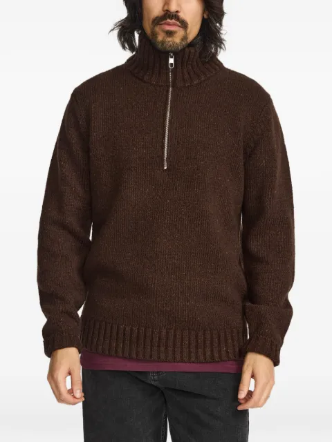 REVOLUTION half-zip knitted sweater