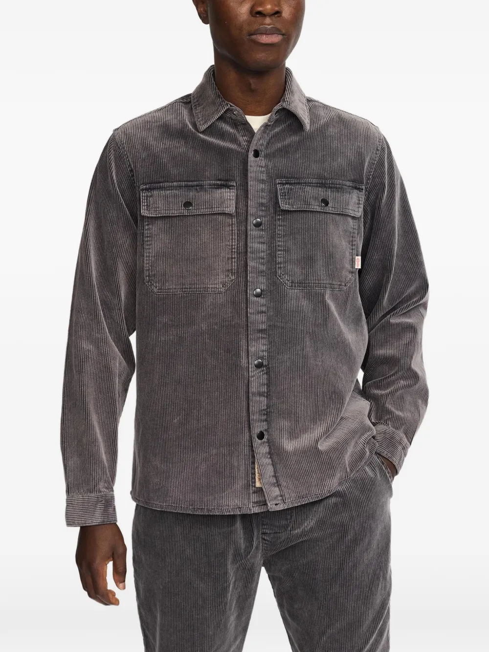 REVOLUTION corduroy worker shirt jacket - Gris REVOLUTION corduroy worker shirt jacket - Gris