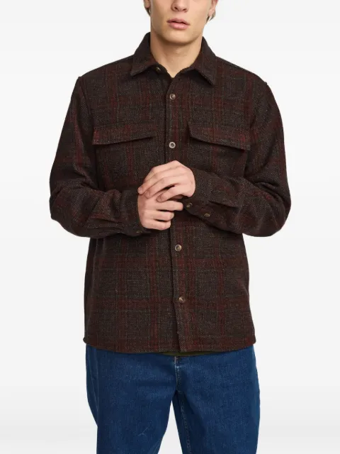 REVOLUTION check-pattern utility shirt jacket