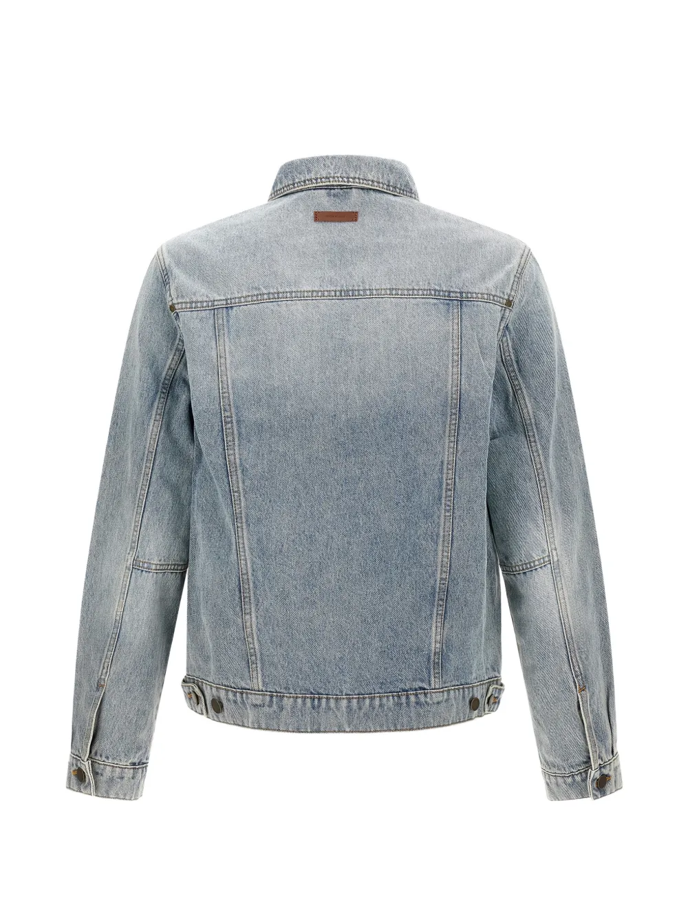 ENTIRE STUDIOS Classic denim jack met vervaagd effect Blauw