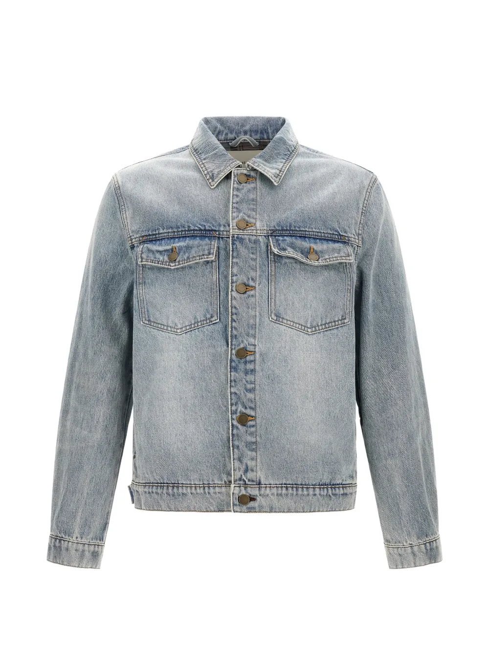 ENTIRE STUDIOS Classic faded-effect denim jacket - Blau
