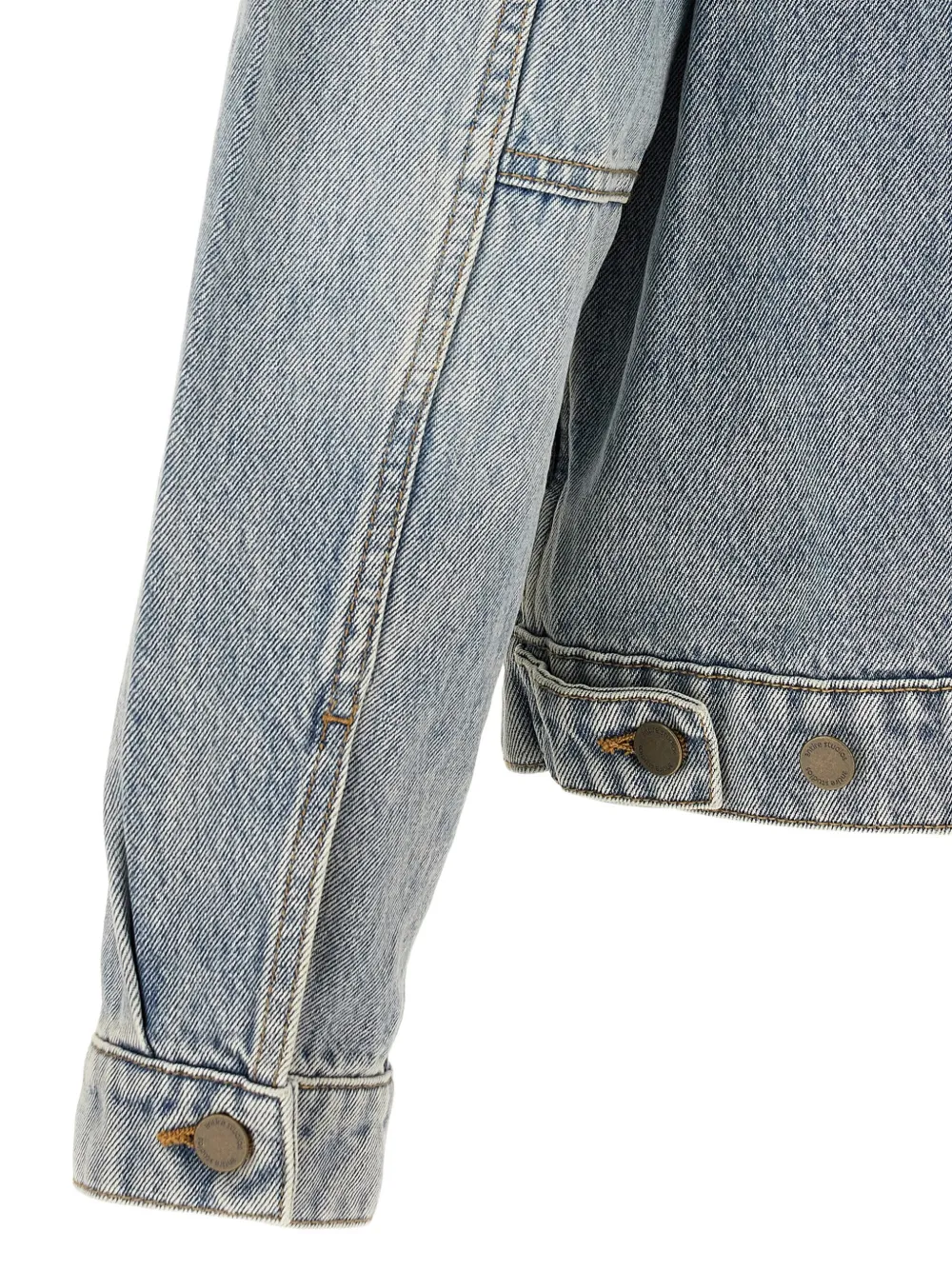 ENTIRE STUDIOS Classic denim jack met vervaagd effect Blauw