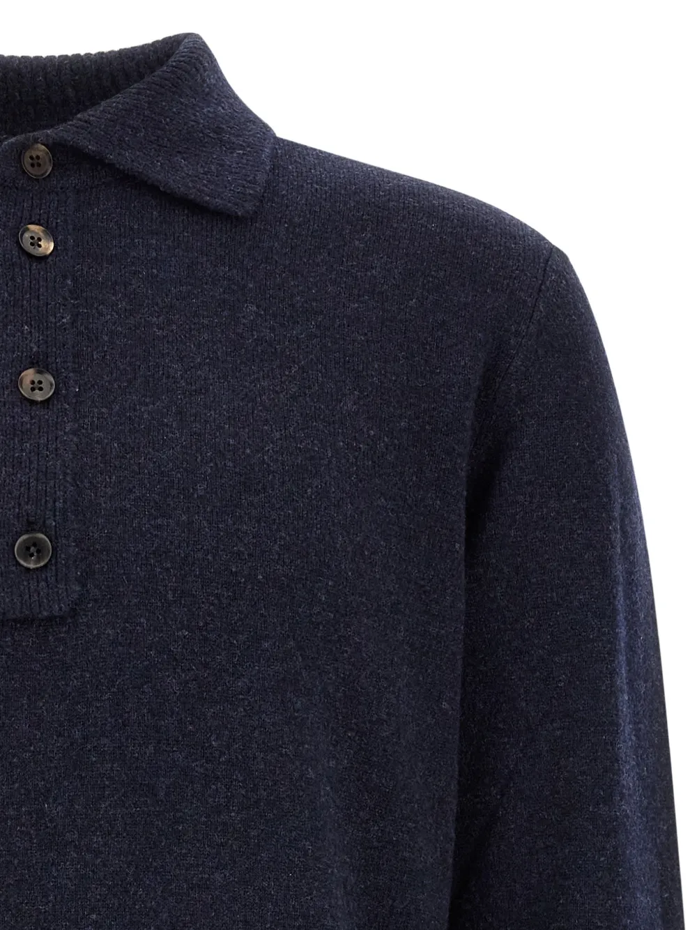 Zegna polo-neck sweater Blauw
