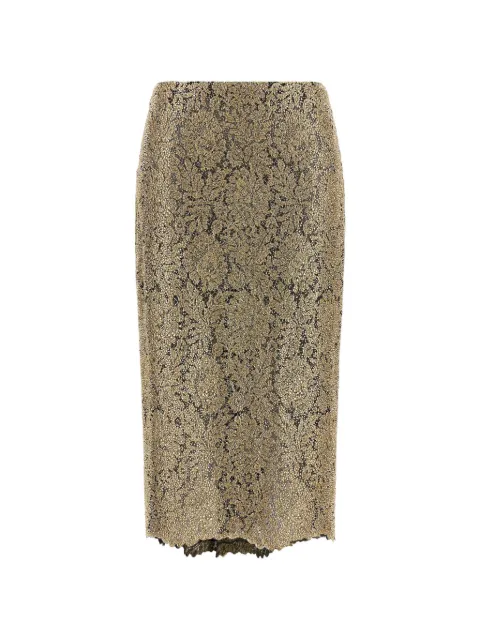 Ermanno Scervino embroidered lace-effect midi skirt