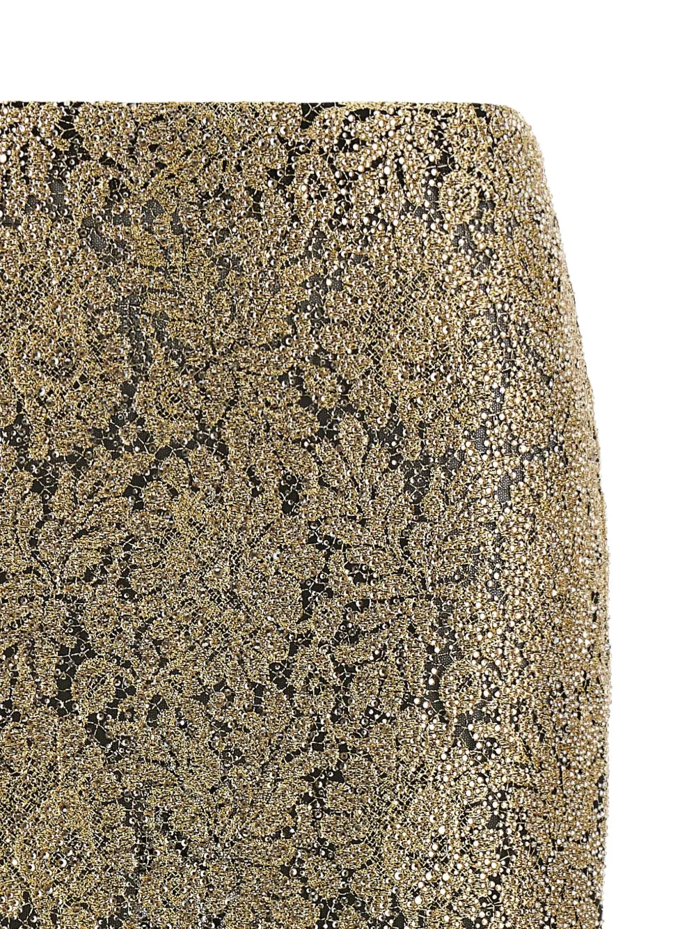 Ermanno Scervino embroidered lace-effect midi skirt Goud