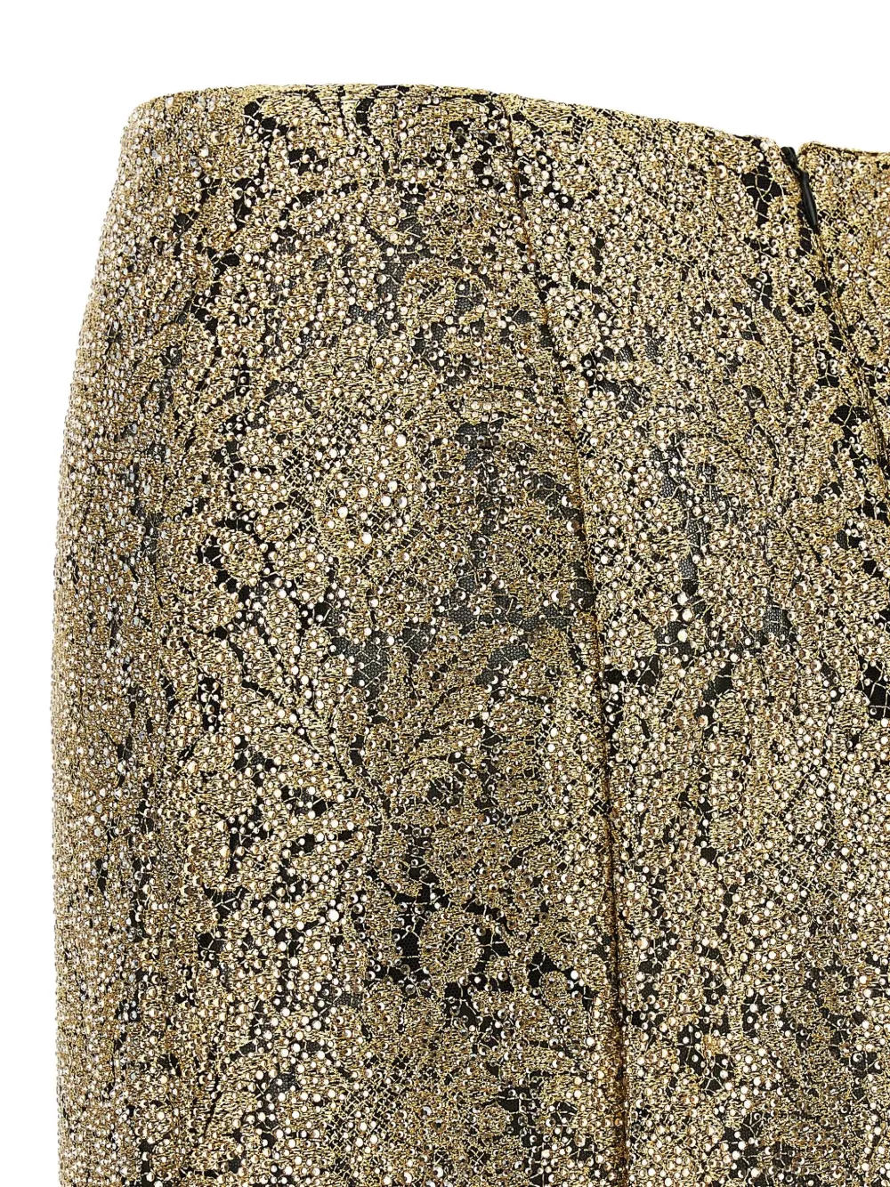 Ermanno Scervino embroidered lace-effect midi skirt Goud