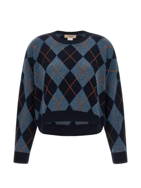 TWINSET wool blend jacquard jumper