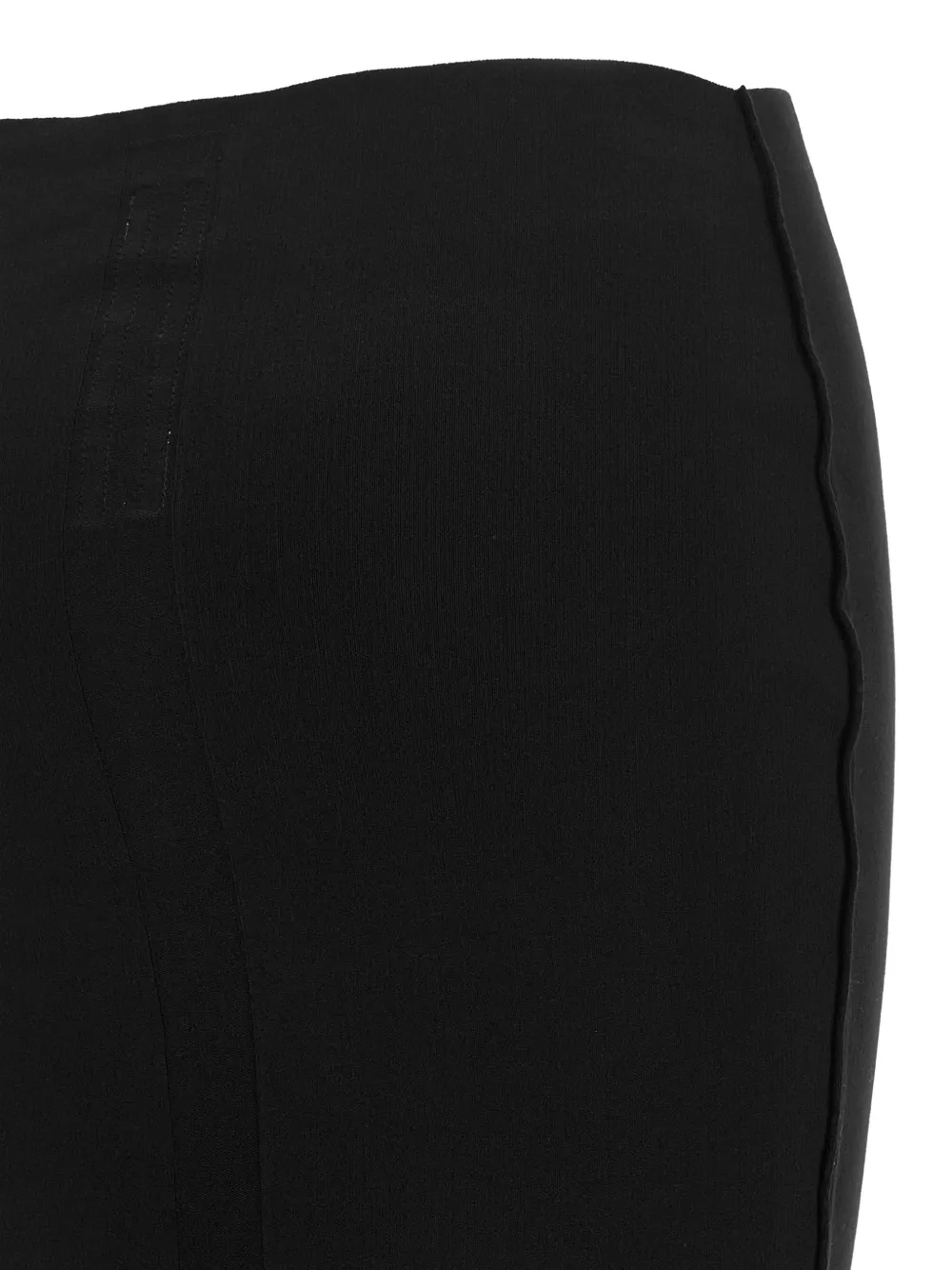 Rick Owens Gebreide maxi-rok met voorsplit Zwart