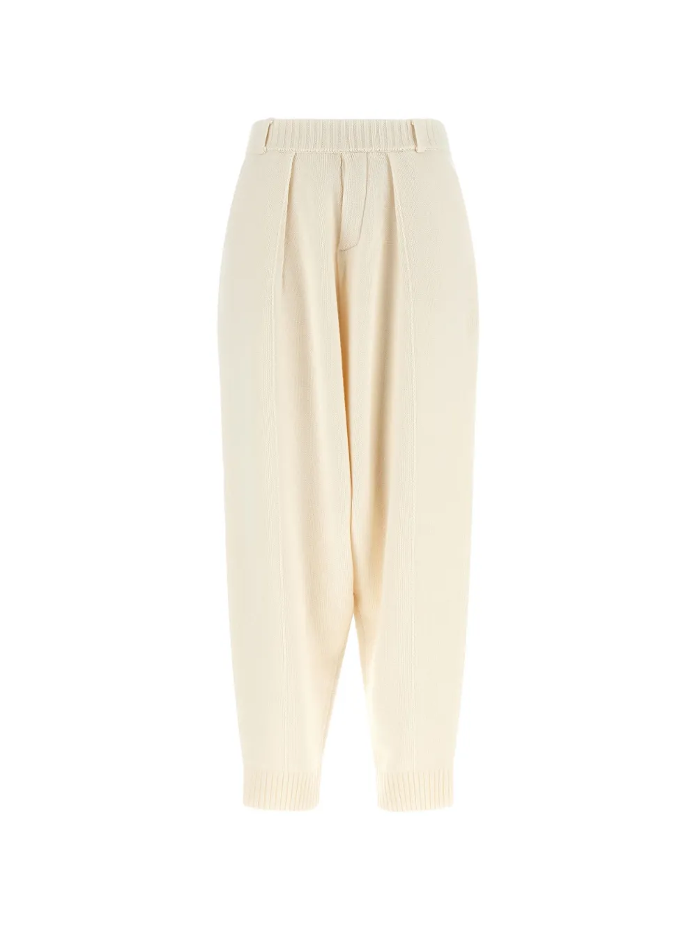 Coperni Sarouel ribbed-knit trousers Beige