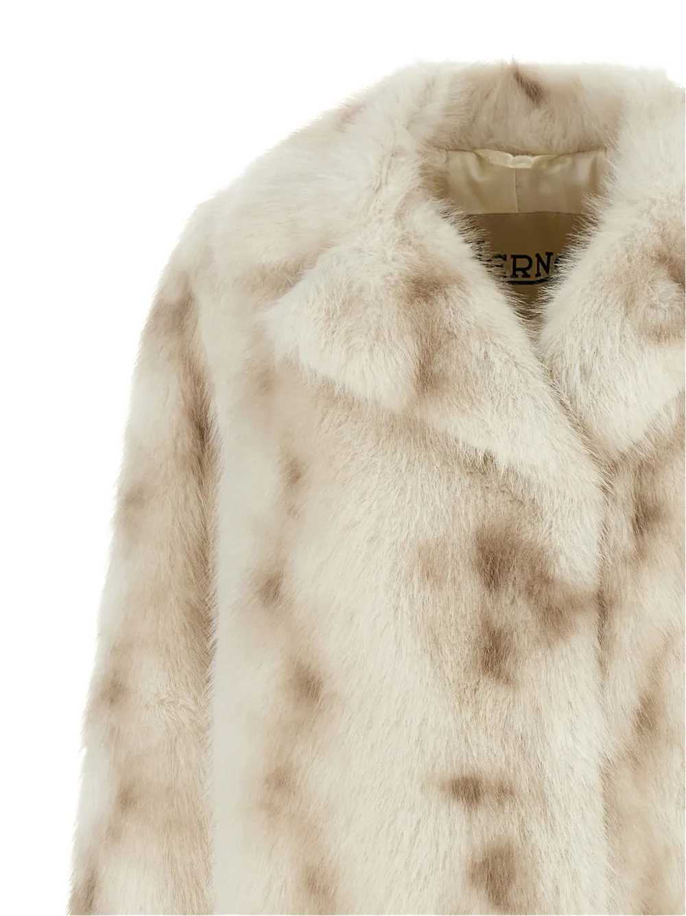 Herno faux-fur lynx-effect coat Beige
