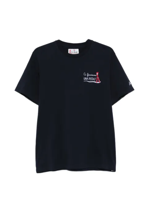 MC2 Saint Barth Arnott embroidered logo-patch T-shirt