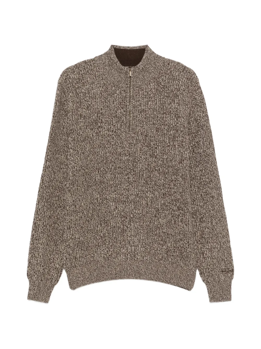 MC2 Saint Barth Buck half-zip marl-knit sweater Bruin