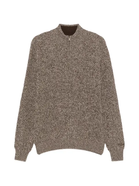 MC2 Saint Barth Buck half-zip marl-knit sweater