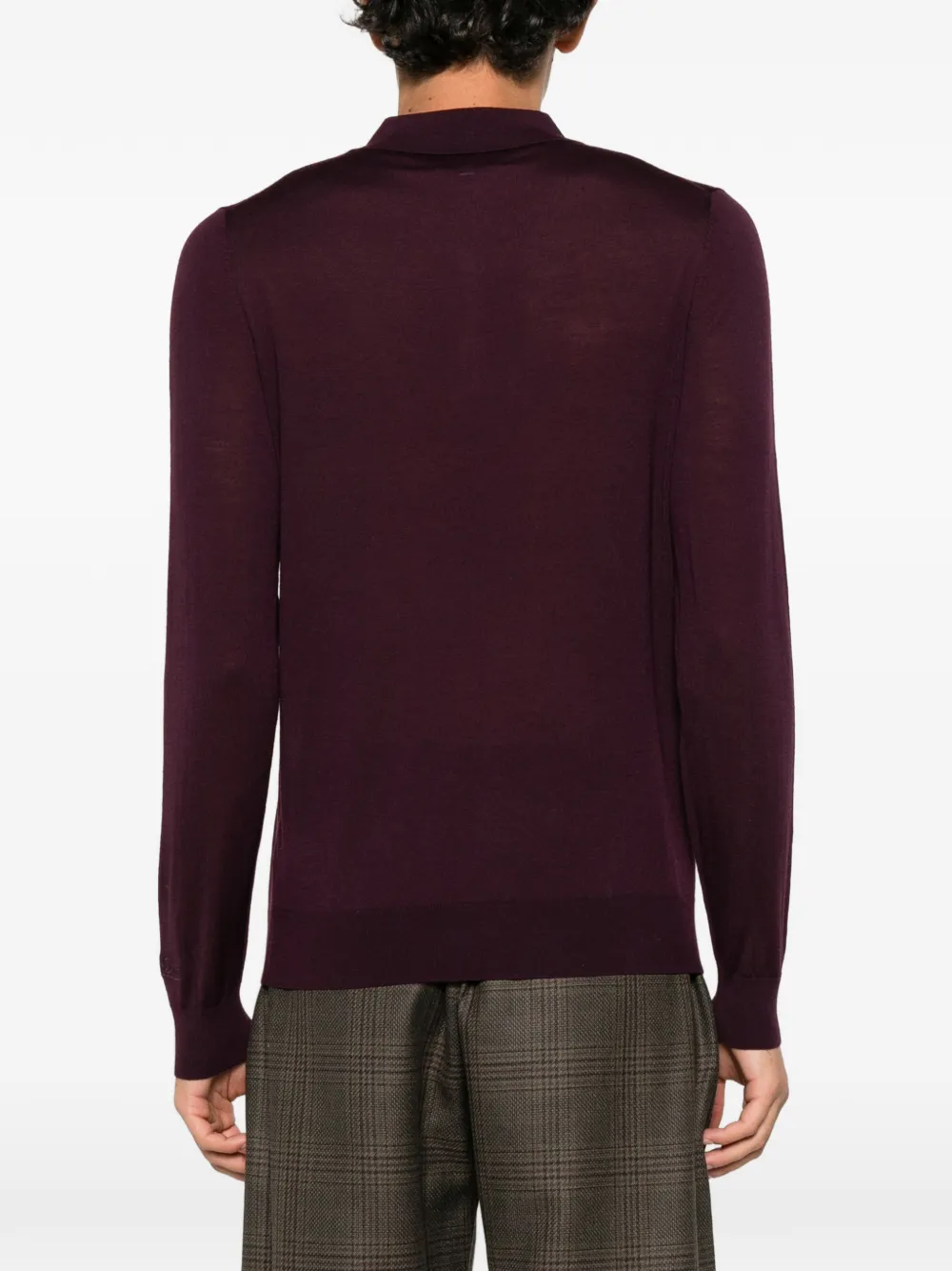 MC2 Saint Barth Alfie long-sleeve polo shirt Paars