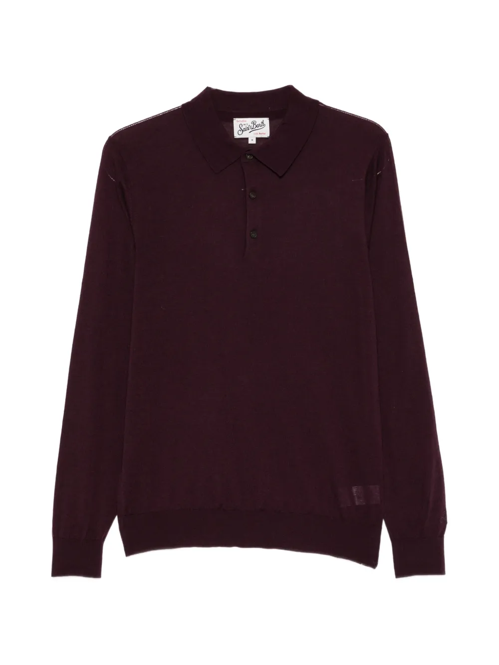 MC2 Saint Barth Alfie long-sleeve polo shirt Paars