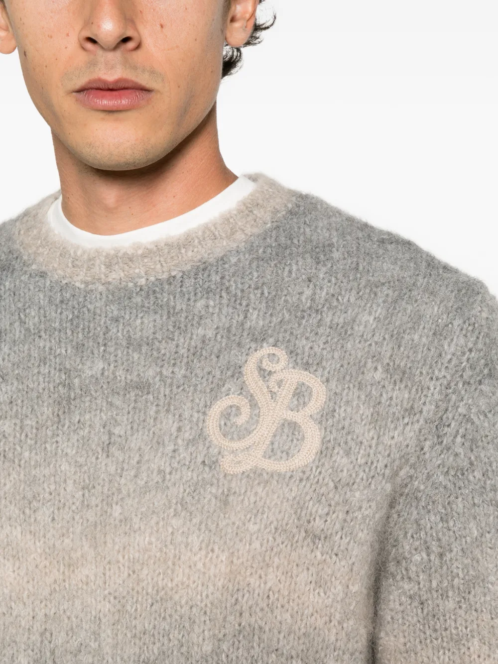 MC2 Saint Barth Dusk embroidered sweater Grijs
