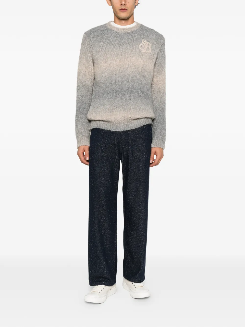 MC2 Saint Barth Dusk embroidered sweater Grijs