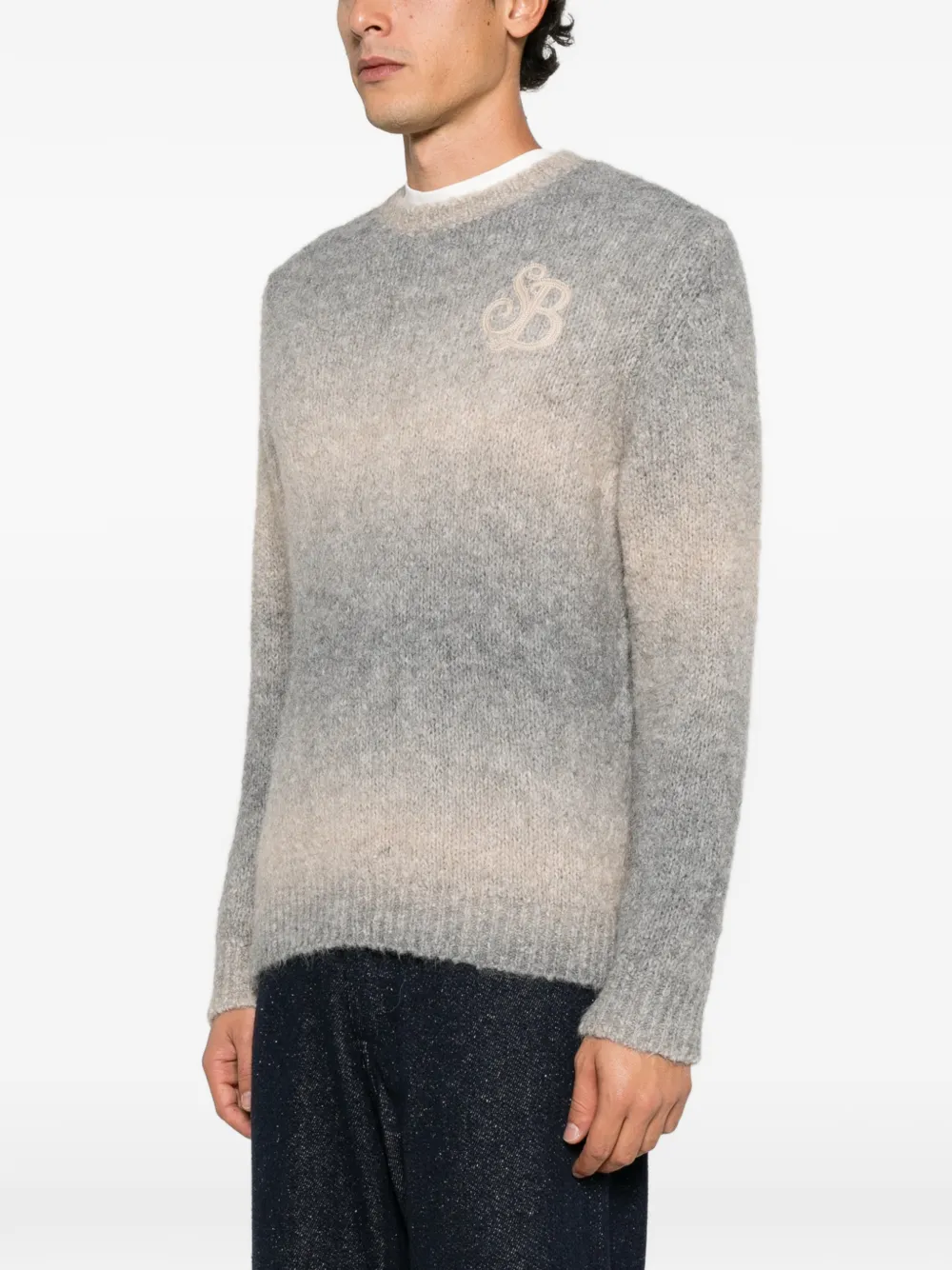 MC2 Saint Barth Dusk embroidered sweater Grijs