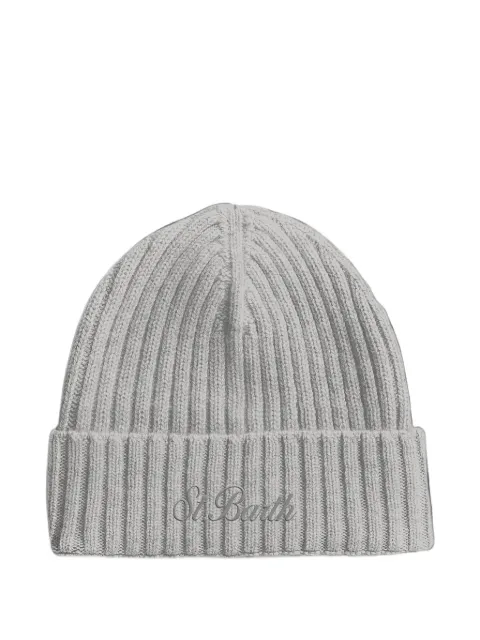 MC2 Saint Barth Wengen ribbed-knit logo-embroidered beanie hat