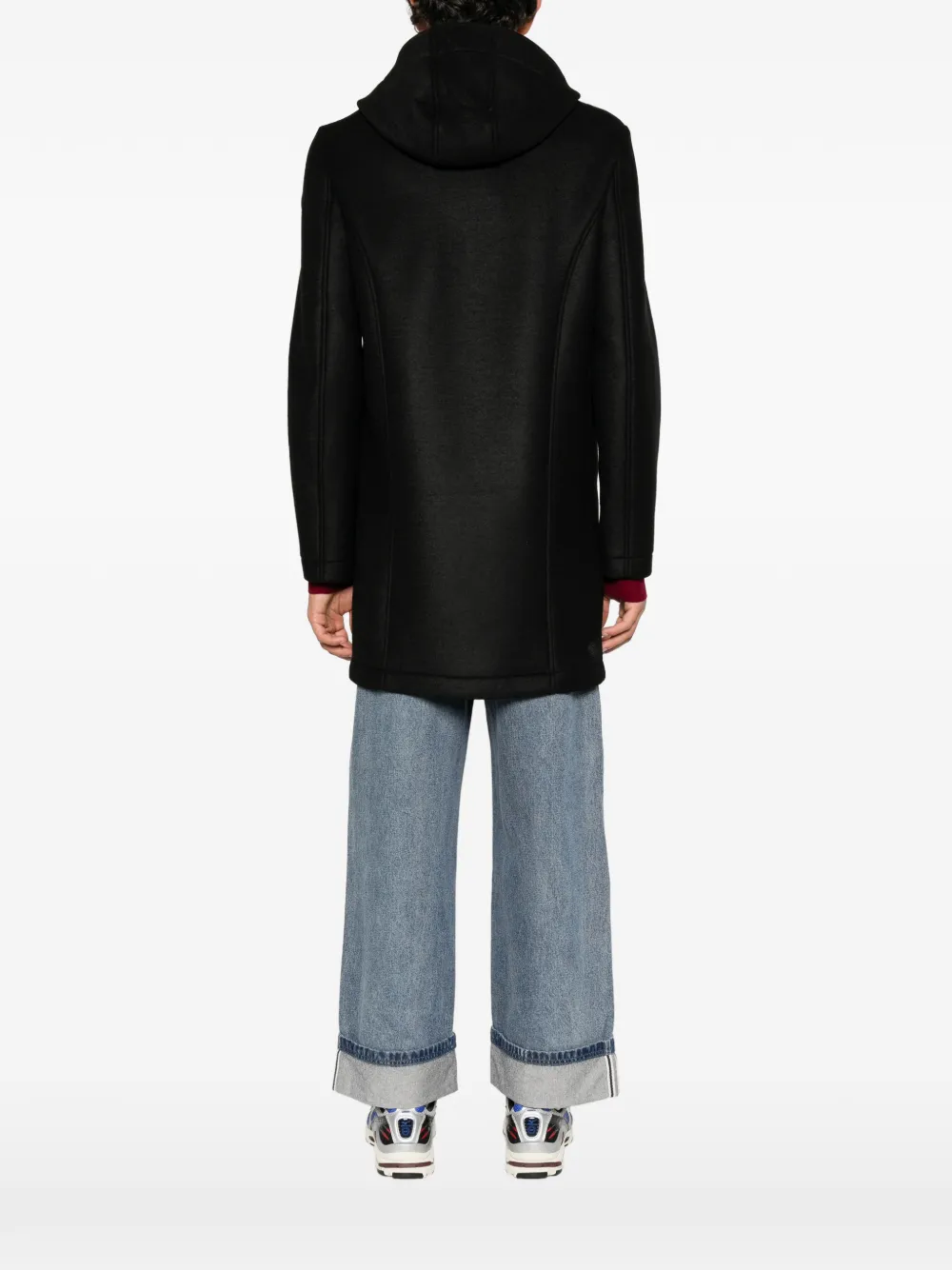 Colmar hooded zip-up coat Zwart