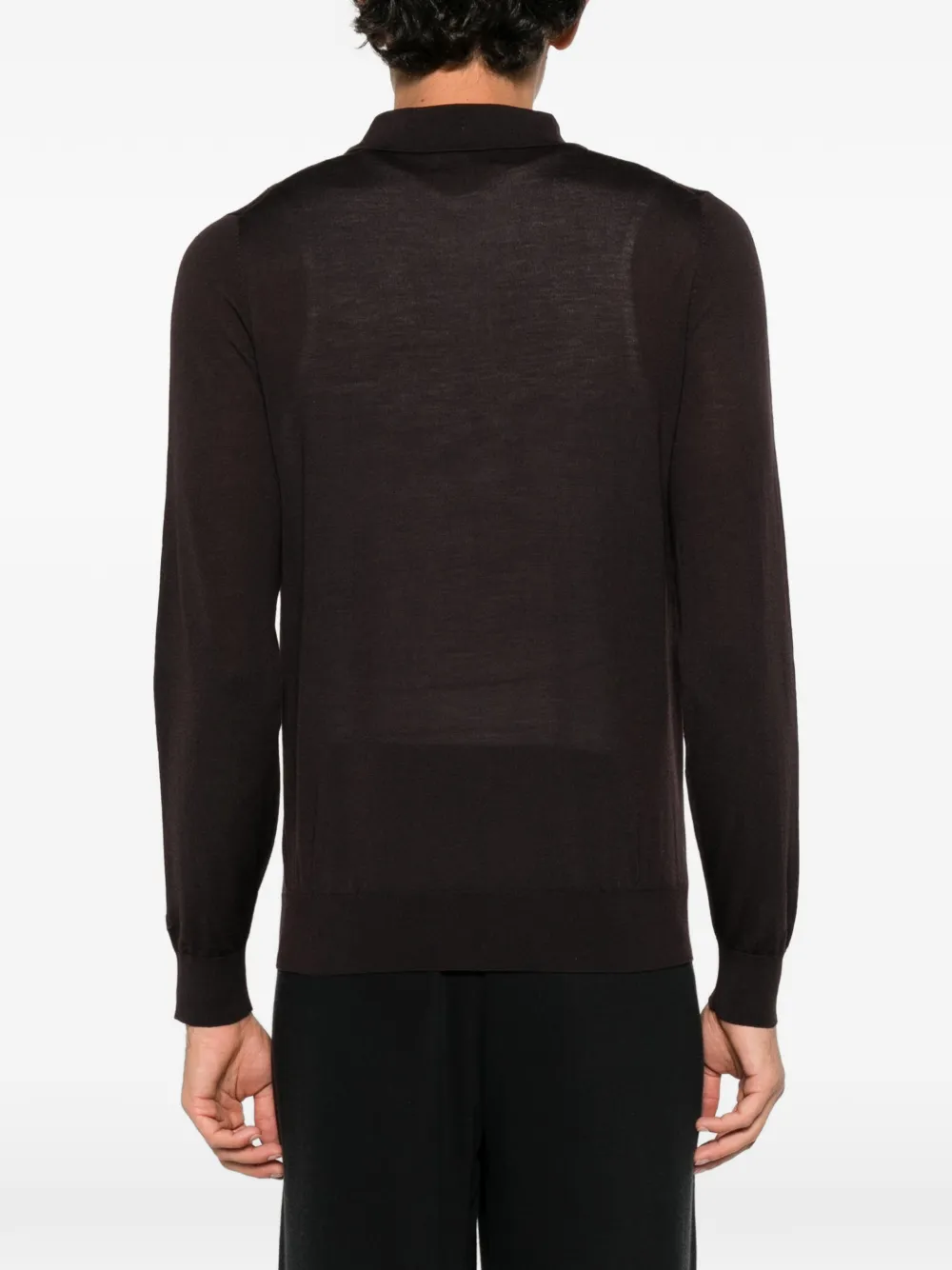 MC2 Saint Barth Alfie long-sleeve polo shirt Bruin