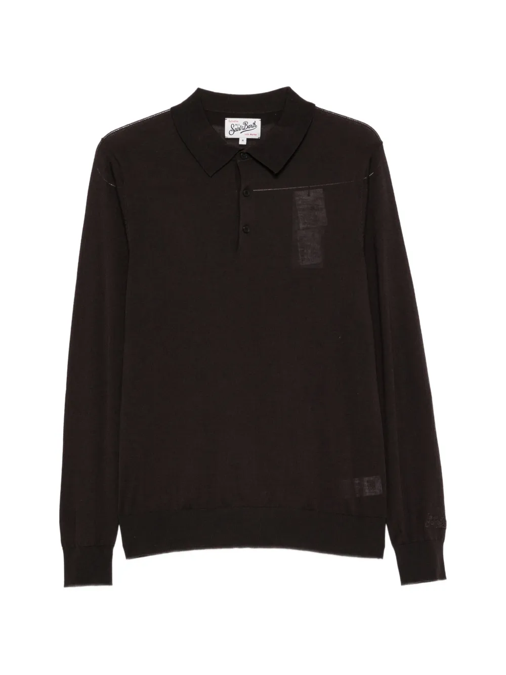 MC2 Saint Barth Alfie long-sleeve polo shirt Bruin