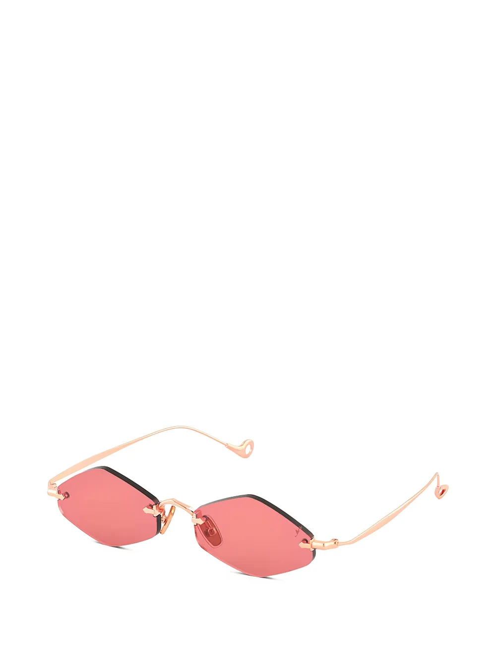 Eyepetizer Dunmore zonnebril met geometrisch montuur Roze