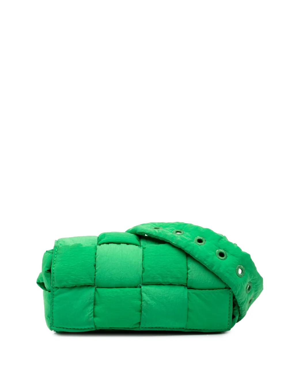 Bottega Veneta Pre-Owned 2012-2026 Mini Nylon Intrecciato Padded Tech Cassette belt bag - Grün