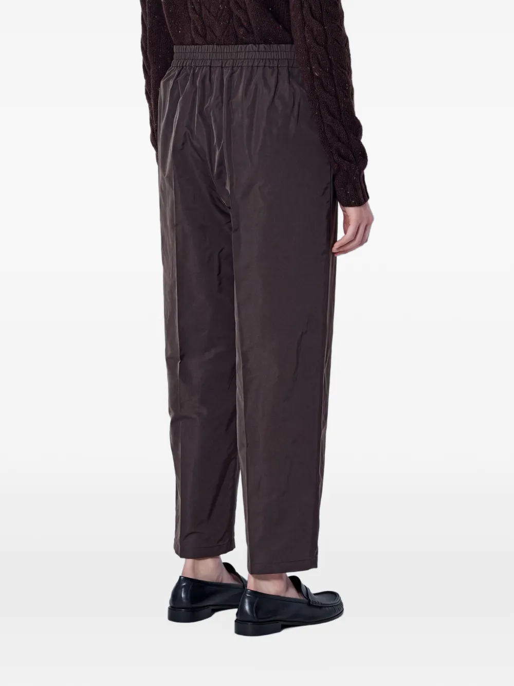 Max Mara pleated elasticated-waistband trousers Bruin