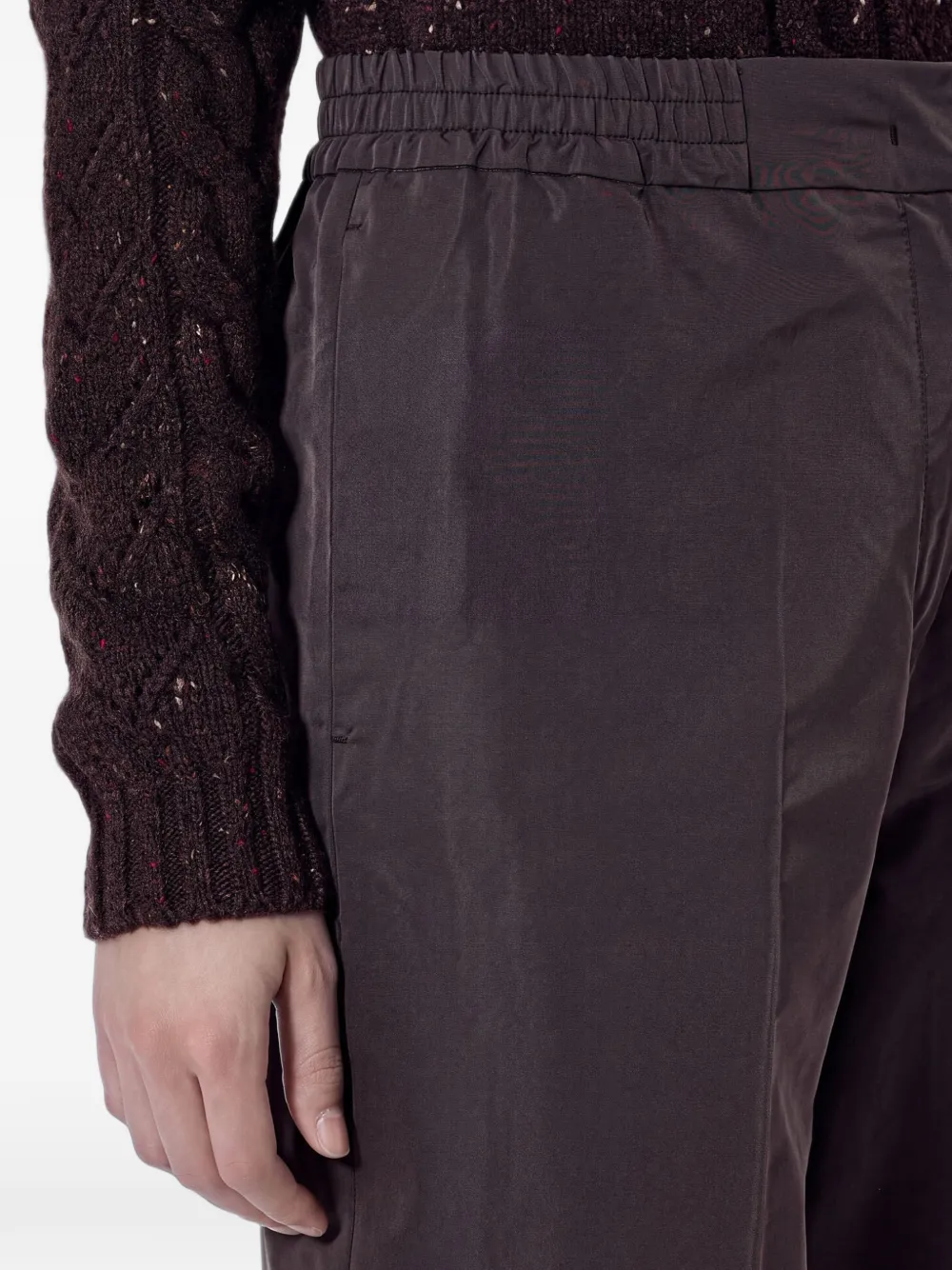 Max Mara pleated elasticated-waistband trousers Bruin