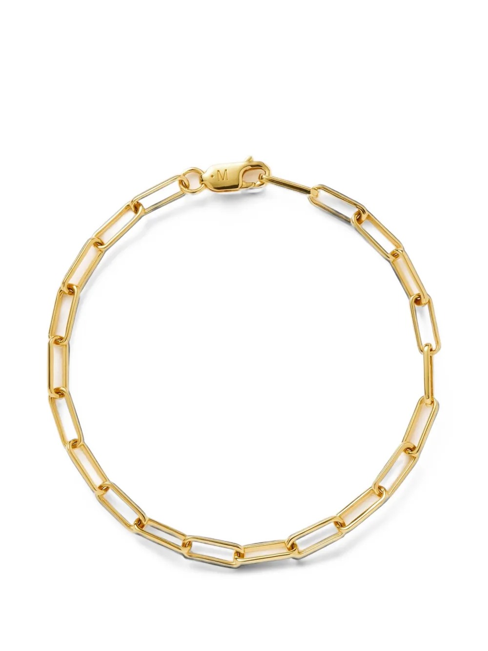 Missoma Bracciale mini a maglie a graffetta - Oro