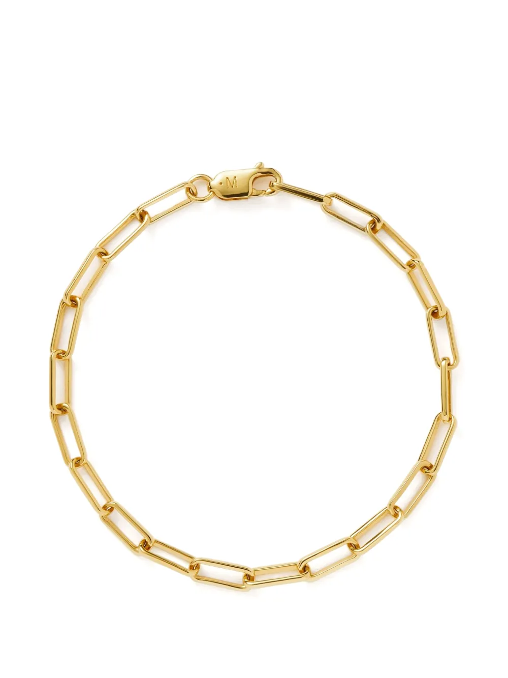 Missoma Bracciale mini a maglie a graffetta - Oro