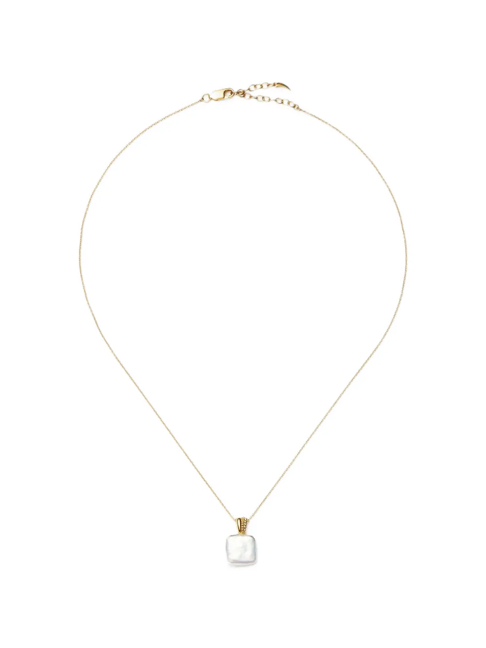 Missoma Baya square-pearl necklace - Gold