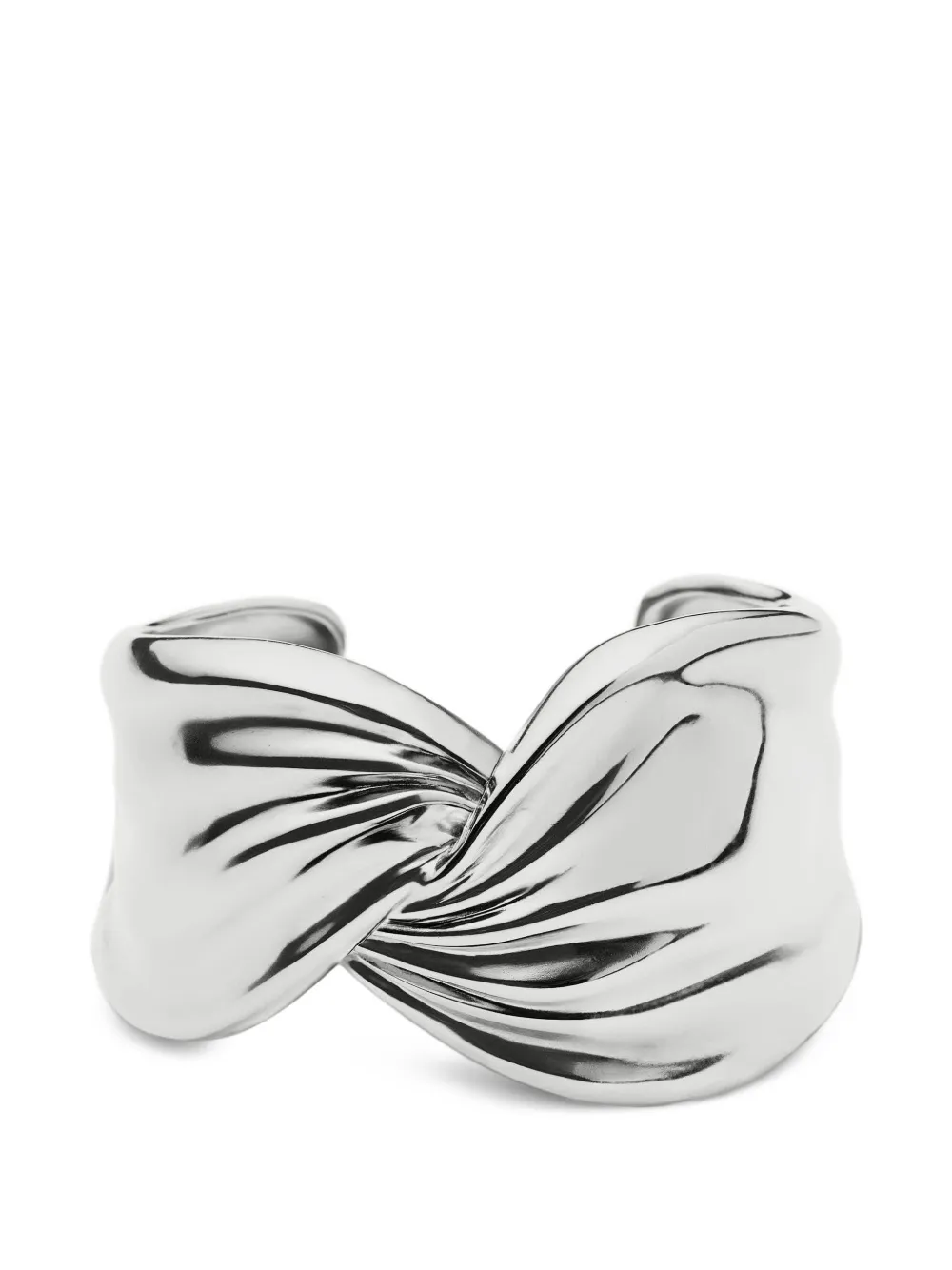 Missoma x Markgong twist-effect cuff bracelet - Argento