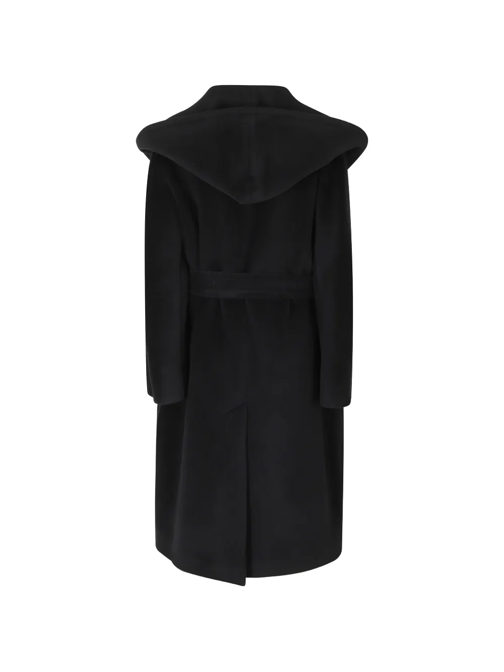 Tagliatore belted hooded coat Zwart