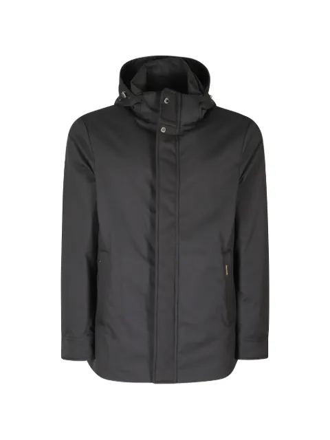 Moorer zip-up padded jacket
