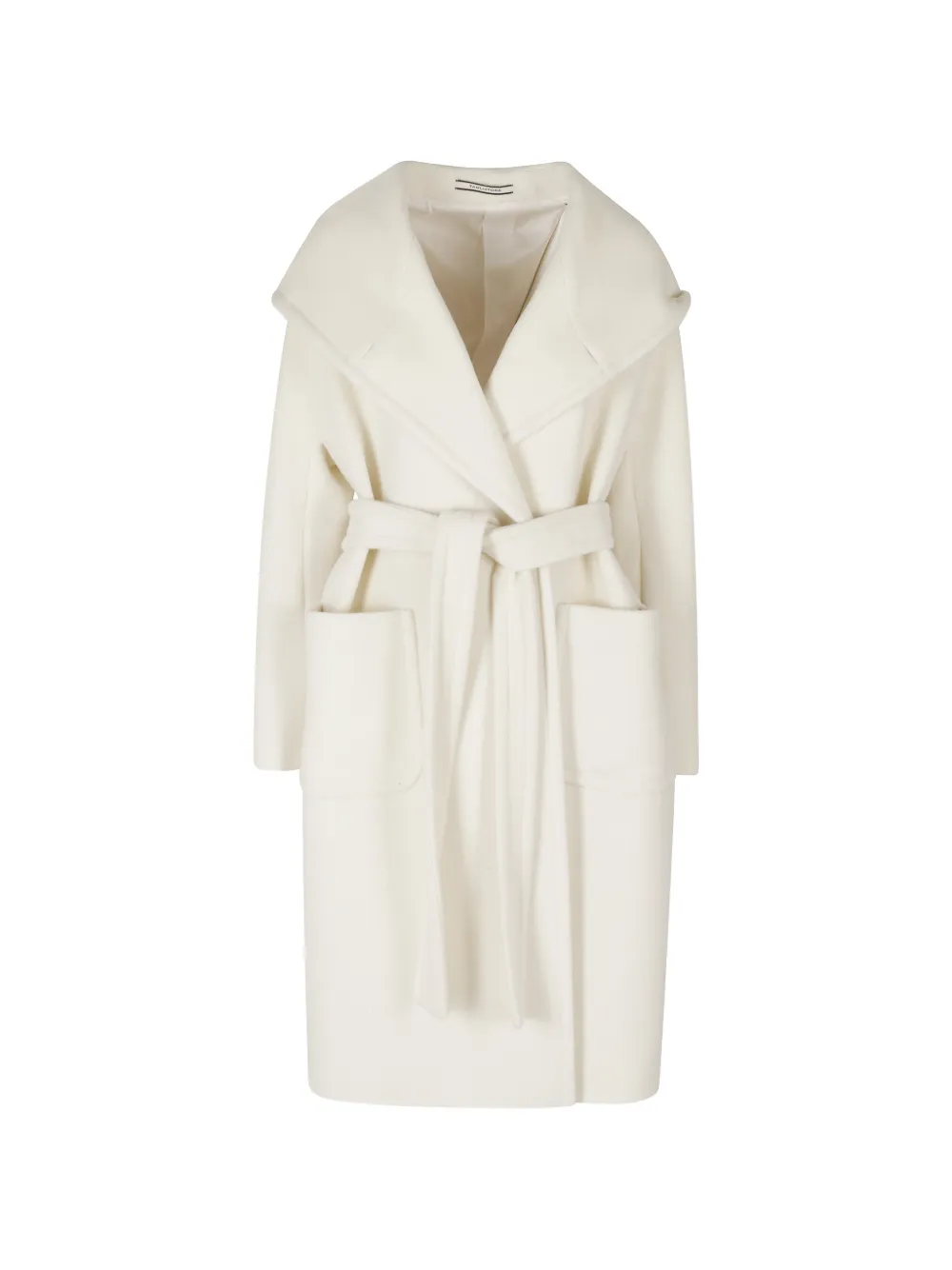 Tagliatore Daisy hooded belted coat - Weiß