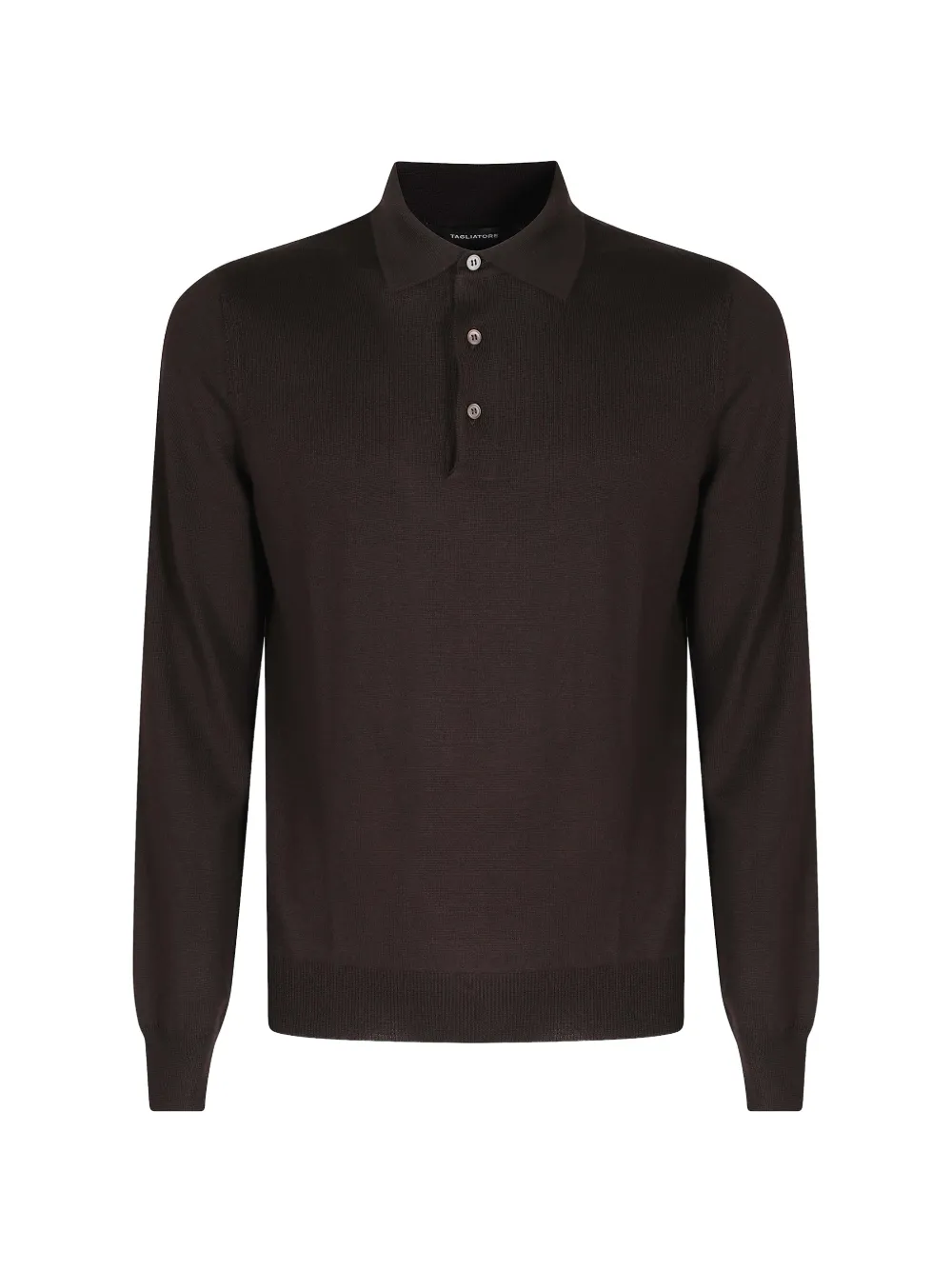Tagliatore Palmer long-sleeve polo shirt - Marrone