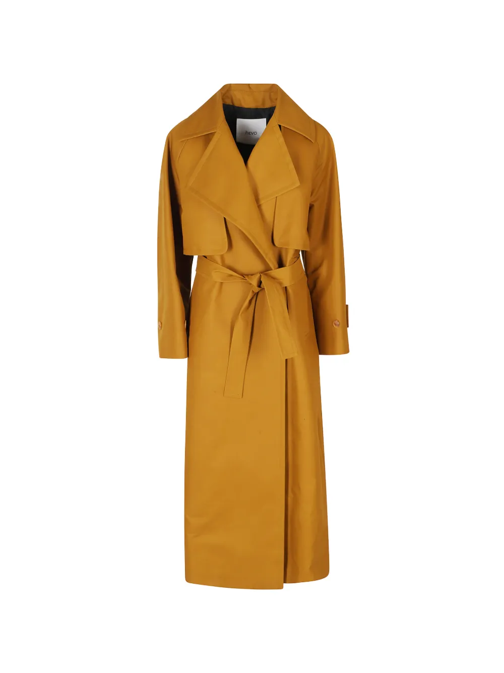 Hevo Margherita belted trench coat - Giallo