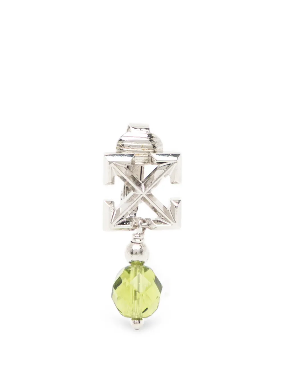 Off-White Arrows crystal-pendant earrings - Argento