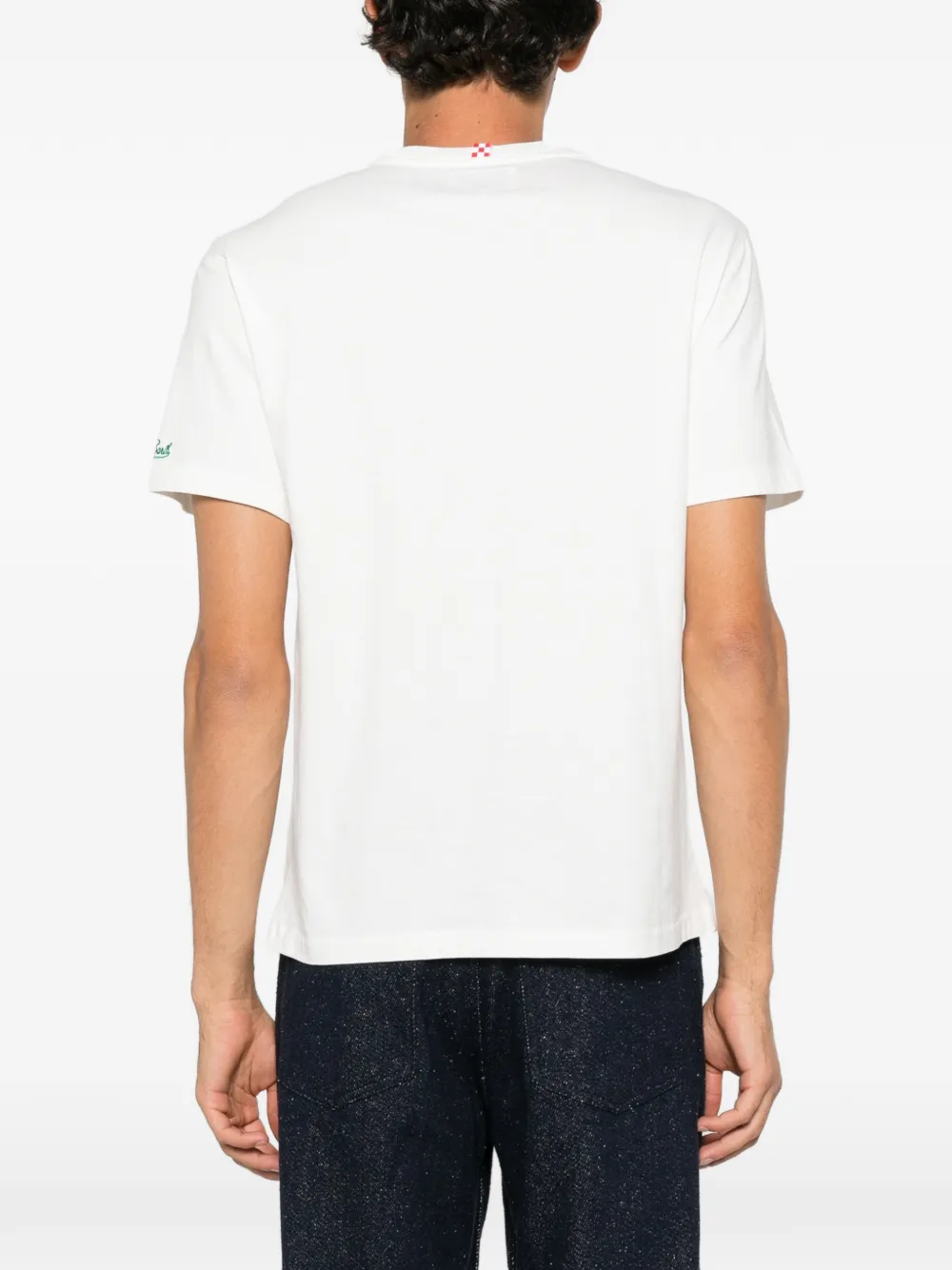 MC2 Saint Barth Connor graphic-print chest-pocket T-shirt Wit