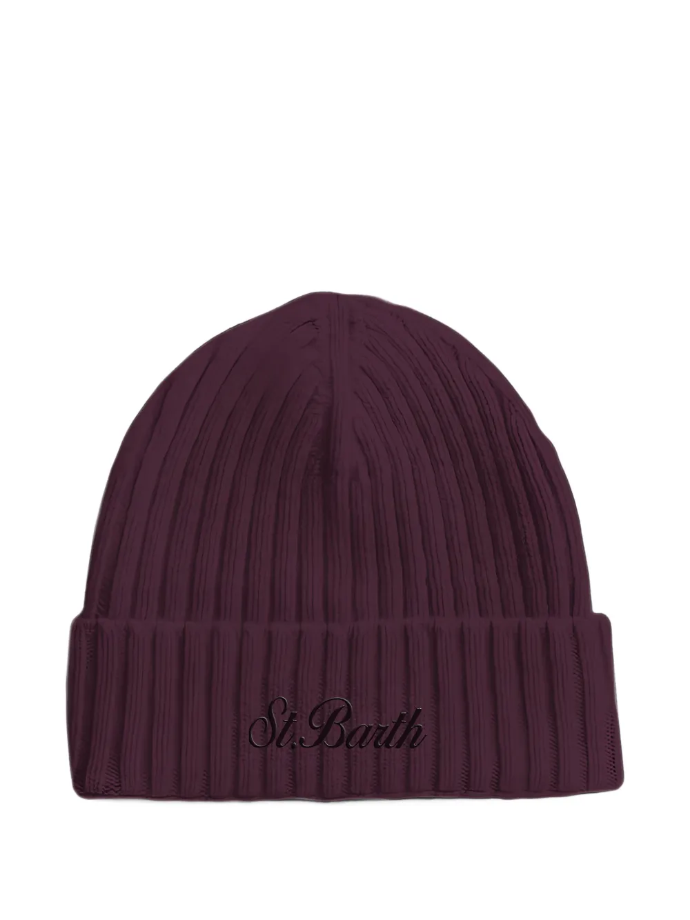 MC2 Saint Barth Wengen logo-embroidered beanie hat Paars