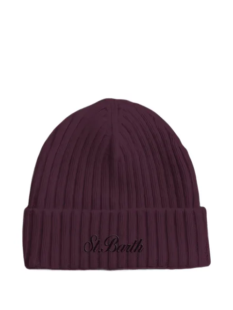 MC2 Saint Barth Wengen logo-embroidered beanie hat