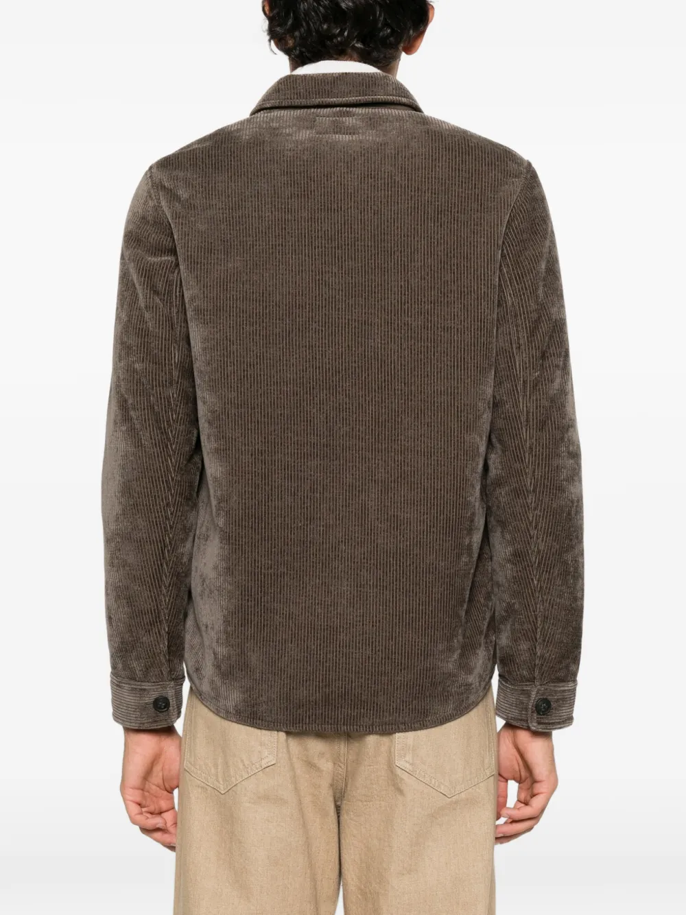MC2 Saint Barth Landeck corduroy flap-pocket jacket Bruin